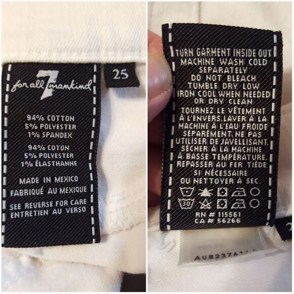 7 For All Mankind Ankle Straight Leg Jeans - Picture 6 of 8